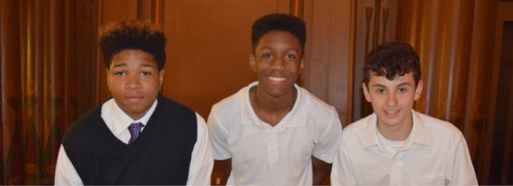 Header image of three Akron students
