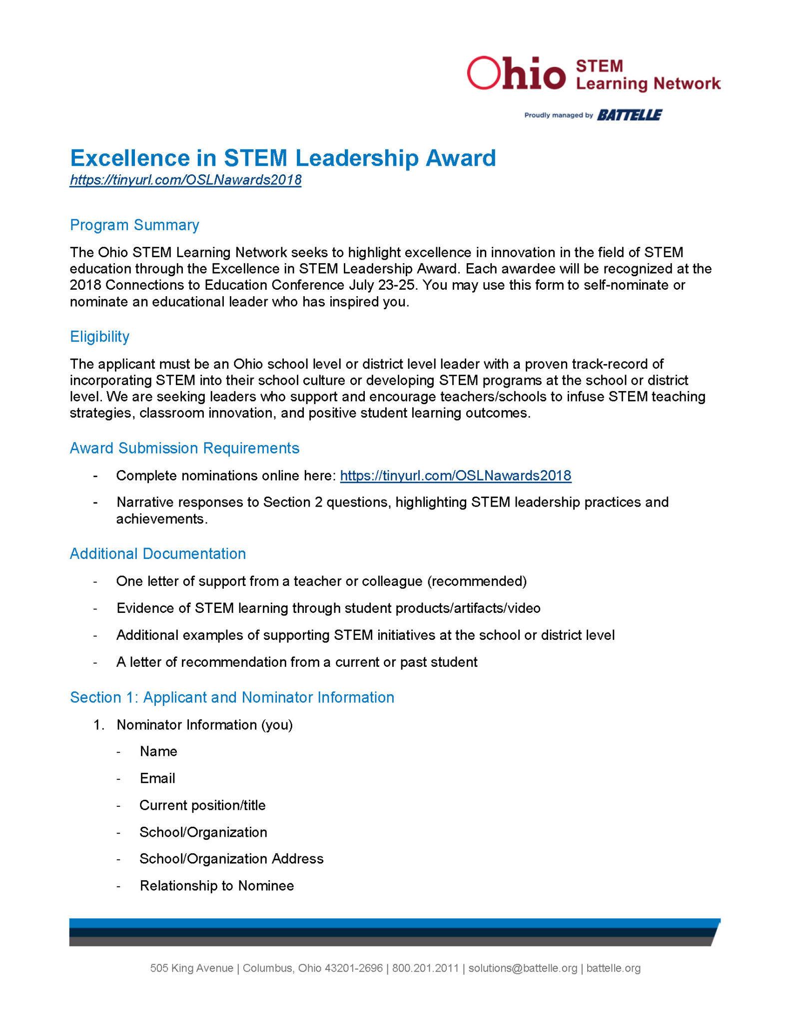 2018 OSLN Excellence in STEM Leadership Award_Page_1