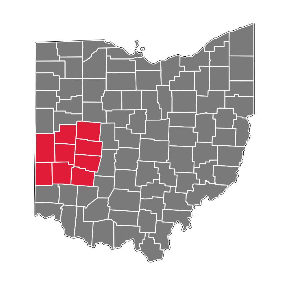 Dayton hub map