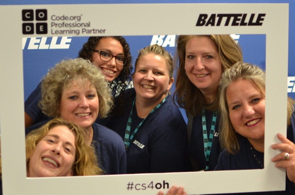teachers at code conference