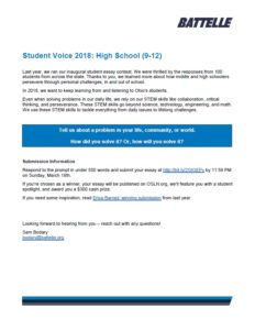 Student Voice 2018_High School