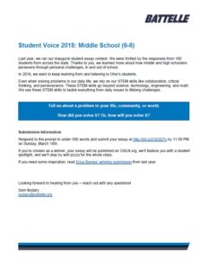 Student Voice 2018_Middle School