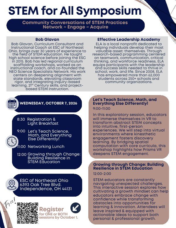 STEM for All Symposium flyer (PDF)